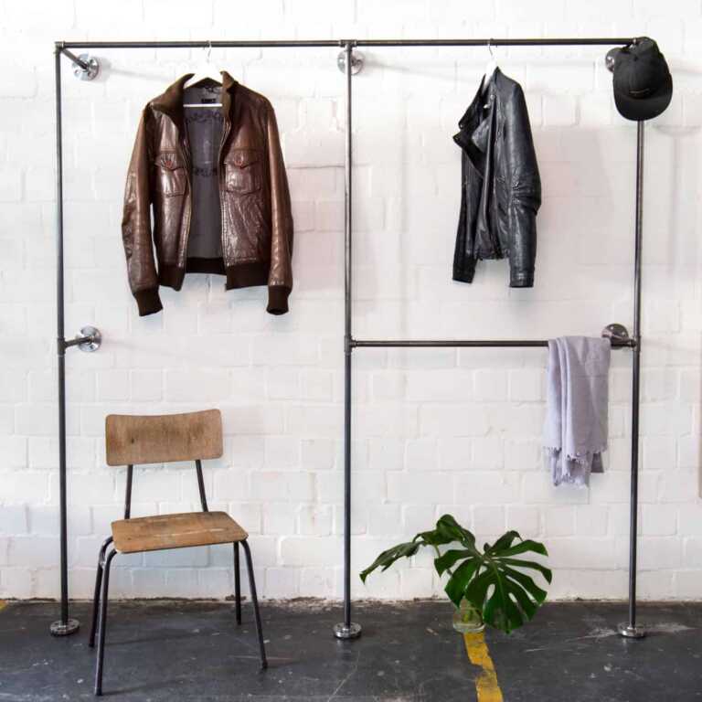Garderobe Industrial Rohre