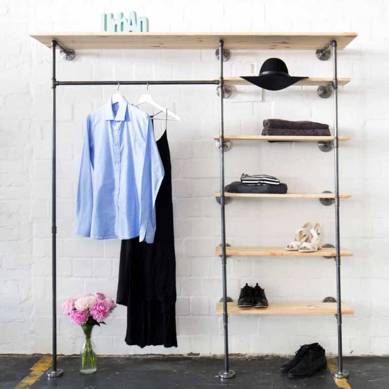Garderobe Industrial Rohre