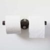 Klorollenhalter Industrial Design doppelt Temperguss Wasserrohr zwei Klorollen Toilettenpapierabroller
