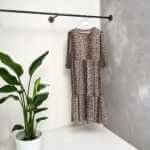 Kleiderstangenset 1100 Mm - Ovale Stange Mit Verchromten Enden Für Kleiderschrank